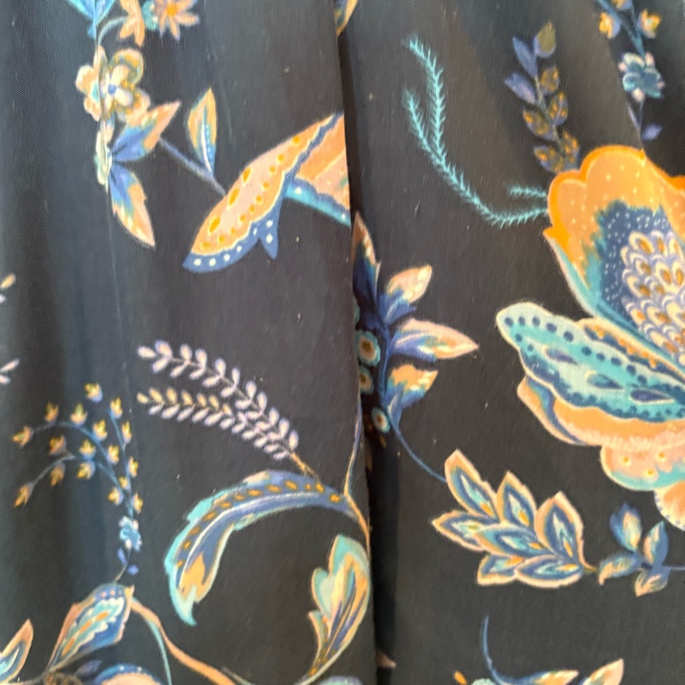 H&M Blue Floral Midi Dress Size 6‎ - Picture 7 of 12
